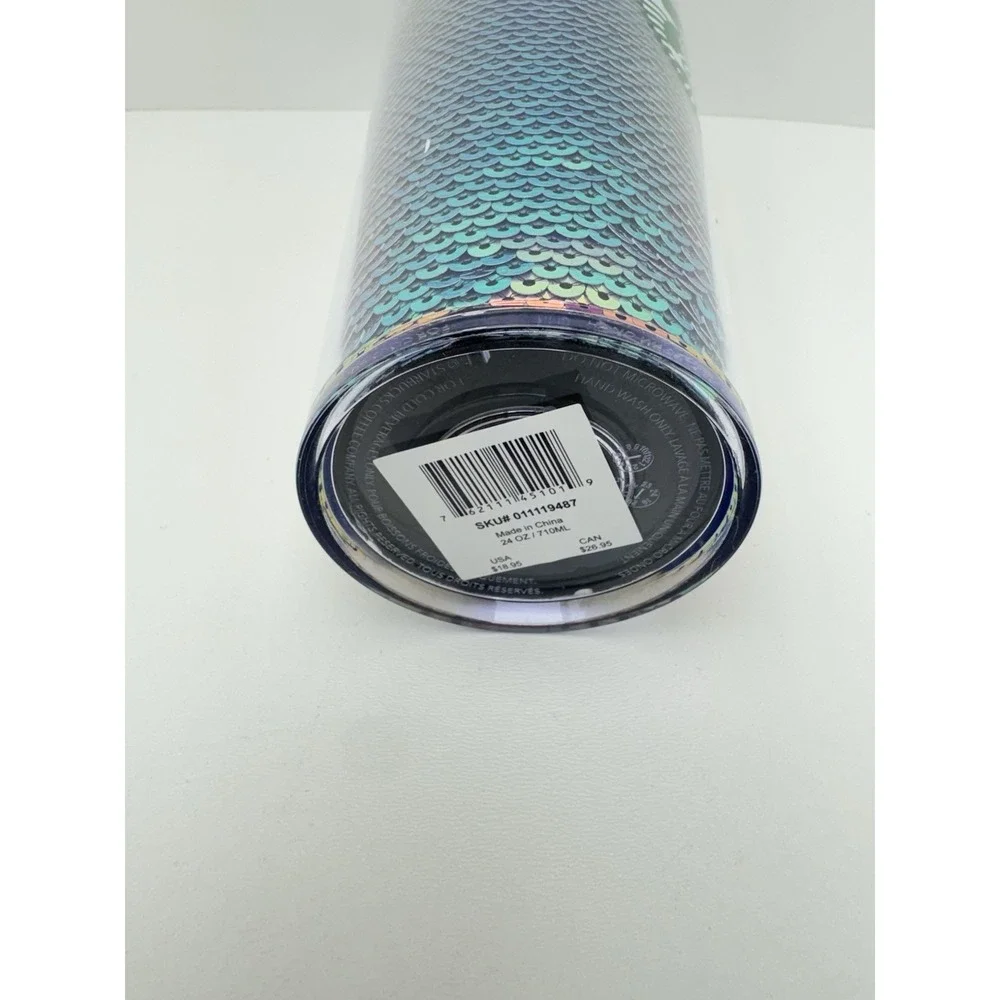 Starbucks 2020 Iridescent Purple Sequin Holiday Christmas Tumbler 24oz Venti NWT